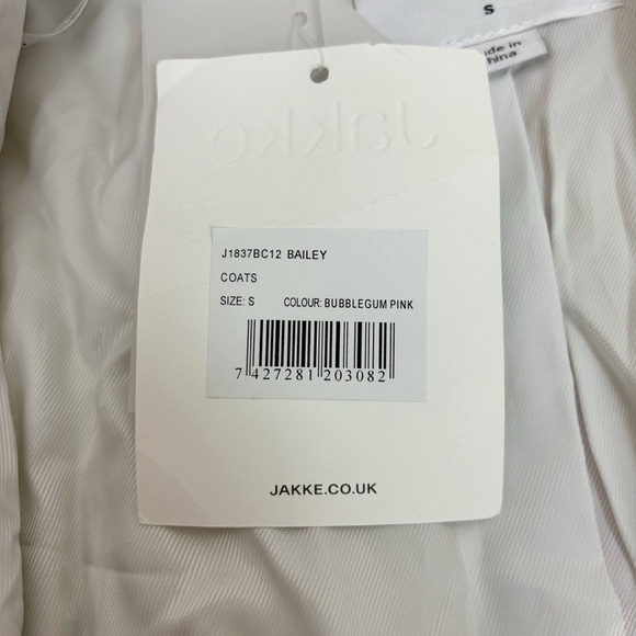 Jakke Bailey Coat in Bubblegum Pink Size S - Picture 11 of 16